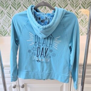 Disney Cruise Line Castaway Cay Bahamas Light Blue Hoodie Jacket Women's XS